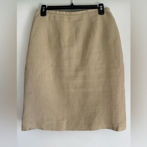 Jones Linen Tan Skirt